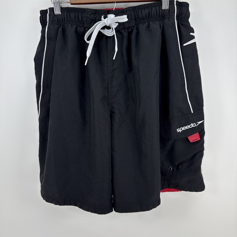 Speedo Mens Black Swin Board Shorts Size XL